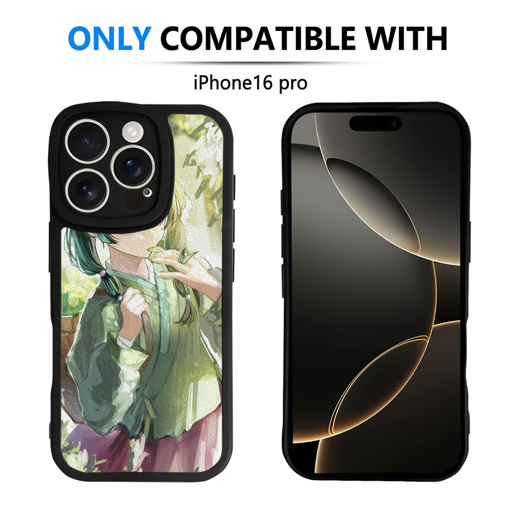 （画像用） 薬屋のひとりごと The Apothecary Diaries 【iPhone 16シリーズ対応】シリコンスマホケース（レザー調） 材質：シリコン